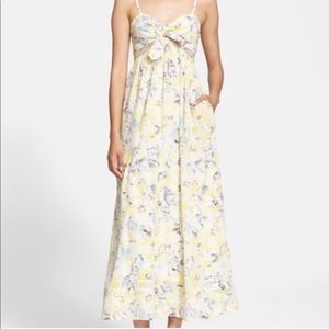 Rebecca Taylor yellow Aloha floral maxi dress